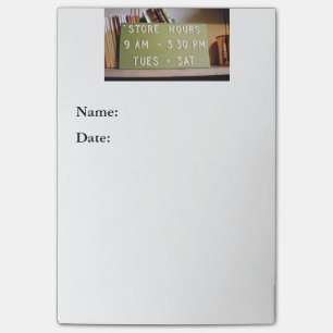 Post-it® Les horaires du magasin de signe de grandes notes