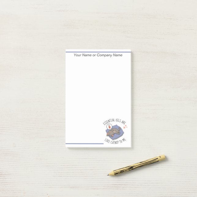 Post-it® Les Huiles Essentielles sont comme la nourriture p (Sur un bureau)