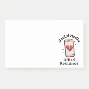 Post-it® Les médias sociaux ont tué Romance