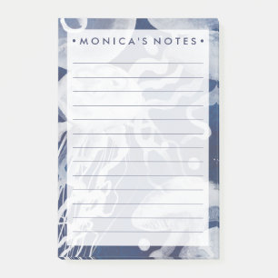 Post-it® Les méduses sur le Arrière - plan de la marine