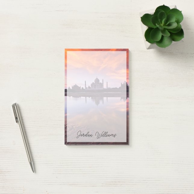 Post-it® Les monuments | Coucher de soleil de Taj Mahal (Bureau)