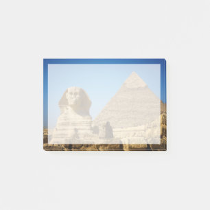 Post-it® Les monuments Sphinx & Pyramide d'Egypte