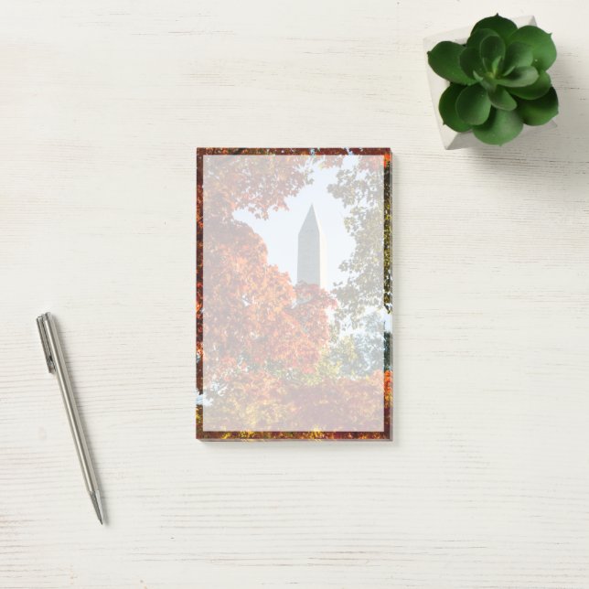 Post-it® Les monuments | Washington Monument en automne (Bureau)