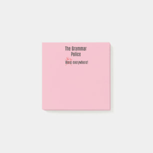 Post-it® Les notes collantes de police de grammaire
