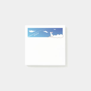 Post-it® Les notes stylées Sky Bunny avec du texte personn