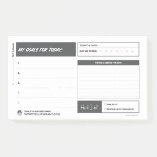 Post-it® Les objectifs du jour