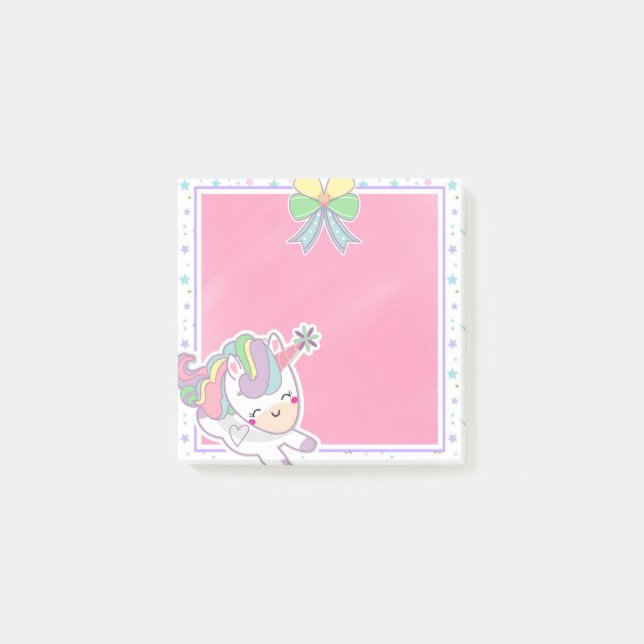 Post-it® Les Pastels magiques de Kawaii Unicorn (Devant)