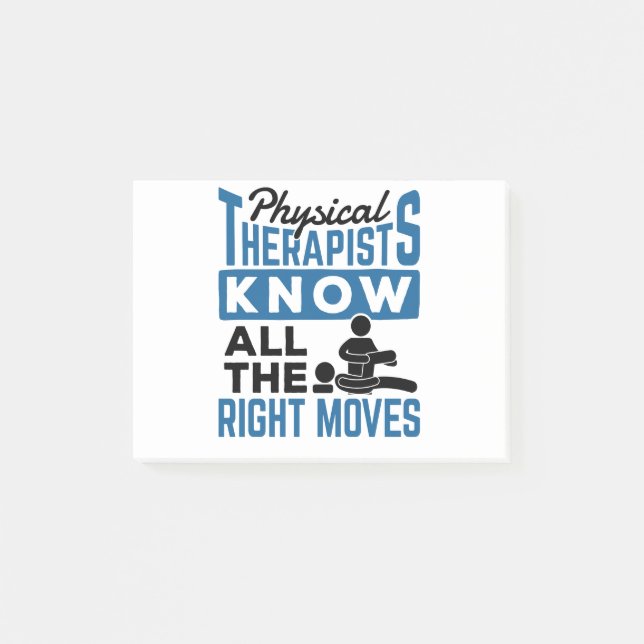 Post-it® Les physiothérapeutes savent tous les bons mouveme (Devant)