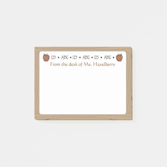 Post-it® Les professeurs de conseil blanc ont personnalisé (Devant)