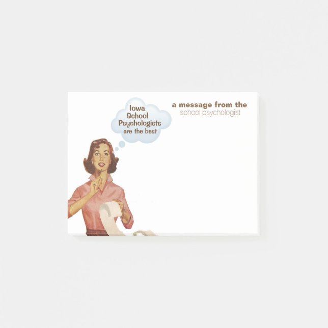 Post-it® Les psychologues d'école de l'Iowa sont les (Devant)