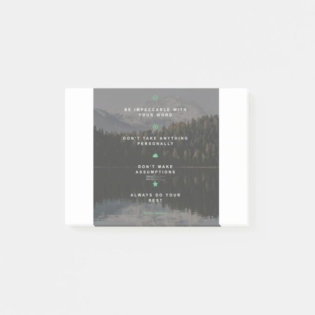 Post-it® Les quatre accords (Devant)