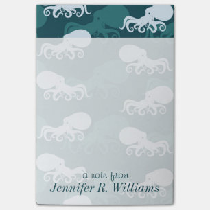 Post-it® Les rangées du motif de poulpe ajoutent votre