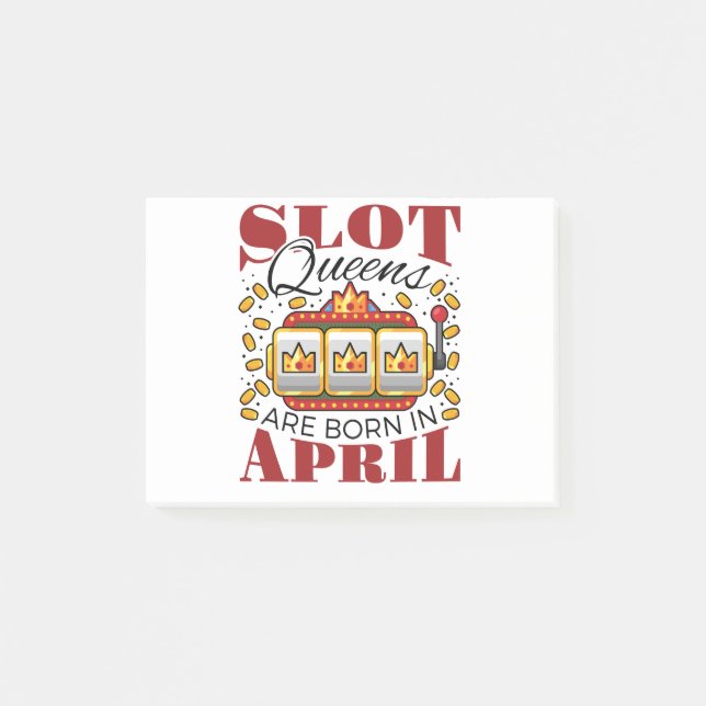 Post-it® Les reines de fentes sont nées en avril (Devant)