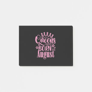 Post-it® Les reines sont nées en août Anniversaire cadeau