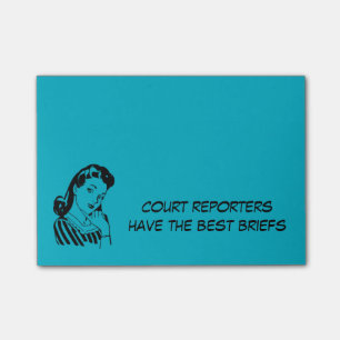 Post-it® Les rétros sténographes judiciaires ont la