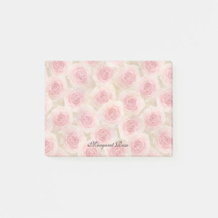 Post-it® Les roses roses ont personnalisé 4 x 3