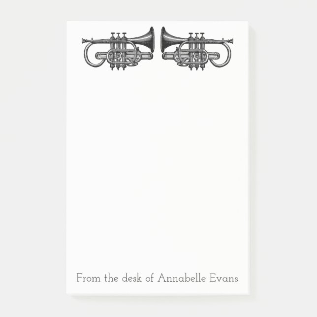 Post-it® Les trompettes personnalisent (Devant)