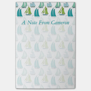 Post-it® Les voiliers sur le motif   de l'eau ajoutent