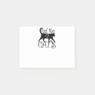 Post-it® Les vrais hommes aiment les chats