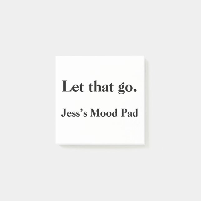 Post-it® Let Go - Drôle santé mentale Custom Therapy Sticky (Devant)