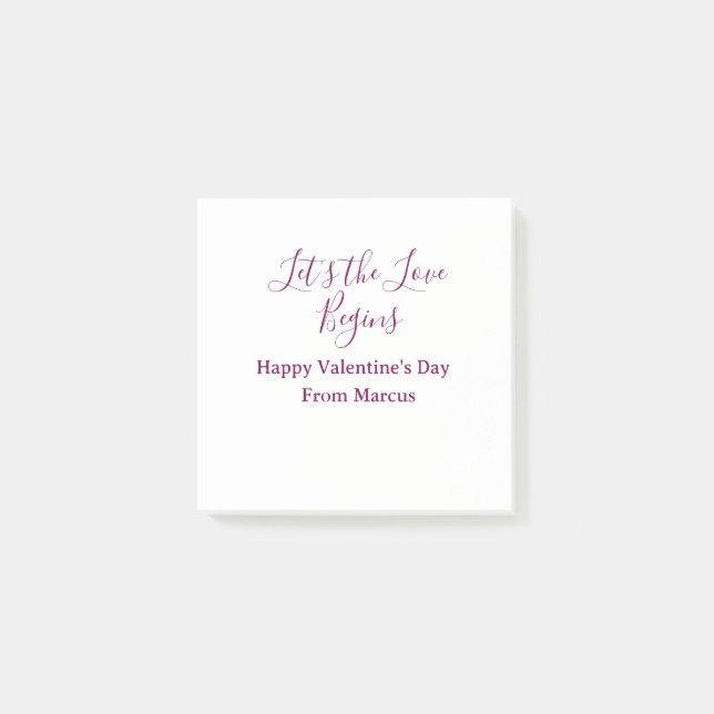 Post-it® lets the fun begins happy new year name year simpl (Devant)