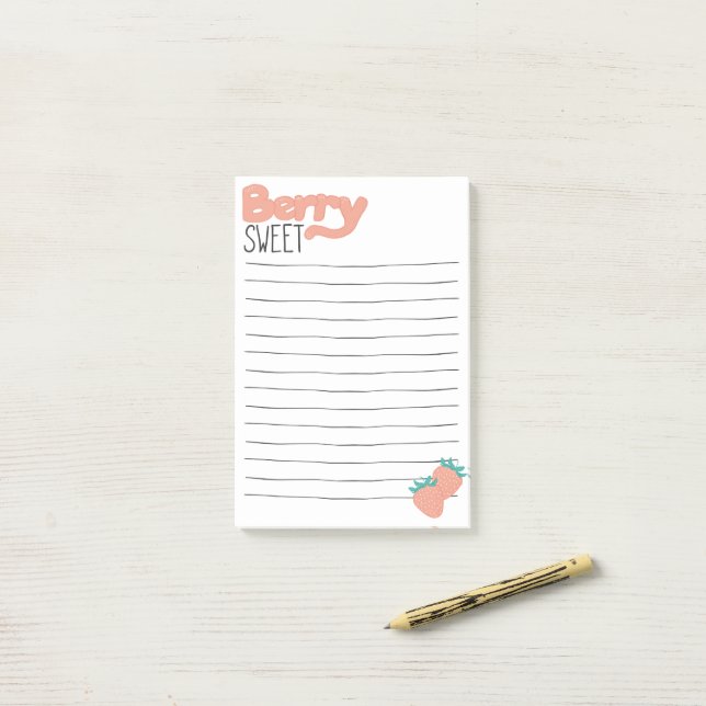 Post-it® Lettrage fraise (Sur un bureau)