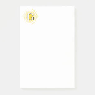 Post-it® Lettre G - symbole maçonnique