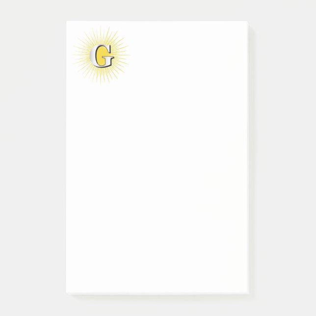 Post-it® Lettre G - symbole maçonnique (Devant)