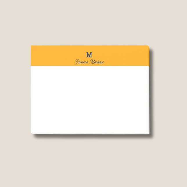 Post-it® Lettre Monogramme Personnalisée Moderne Lavande (Créateur téléchargé)
