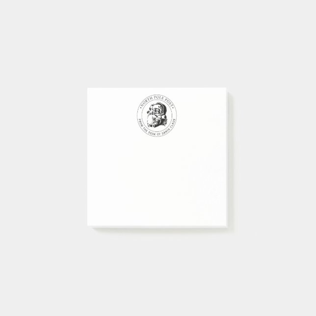 Post-it® Lettre officielle du Pôle Nord du Père Noël (Devant)