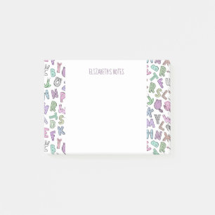 Post-it® Lettres de l'alphabet des doodles