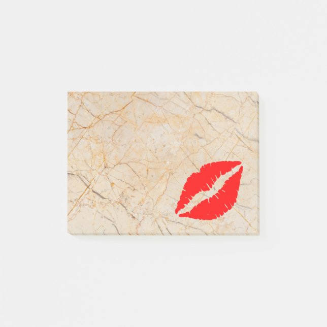 Post-it® Lèvres belles personnalisées sur marbre (Devant)