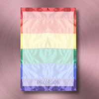 LGBTQ rainbow flag rayures gay pride nom personnal