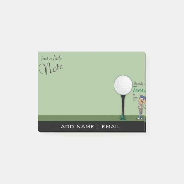 Post-it® L'humour me pique outre du golfeur (Devant)