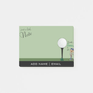 Post-it® L'humour me pique outre du golfeur