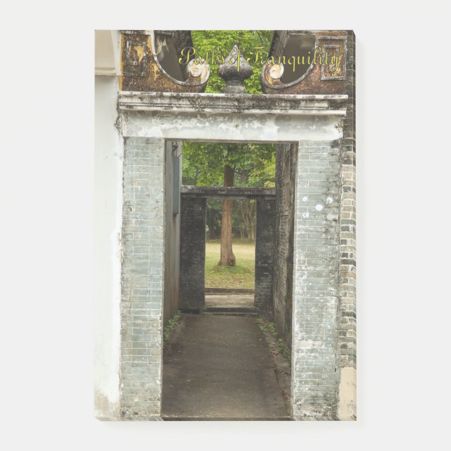 Post-it® Li Garden Series: Paths of Tranquility Notepad (Devant)