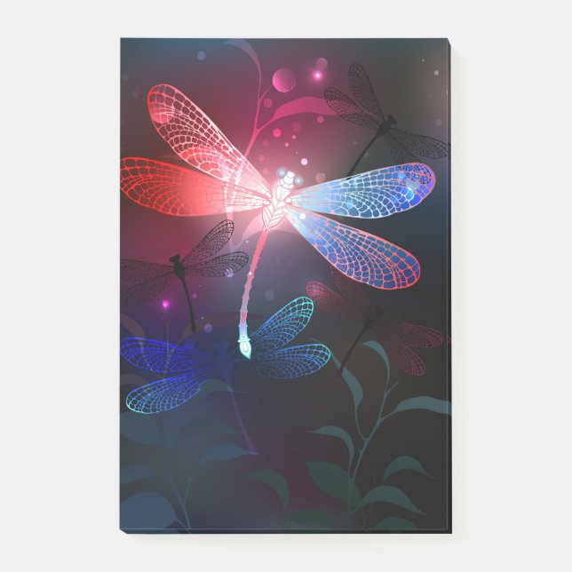 Post-it® libellule rouge brillante (Devant)