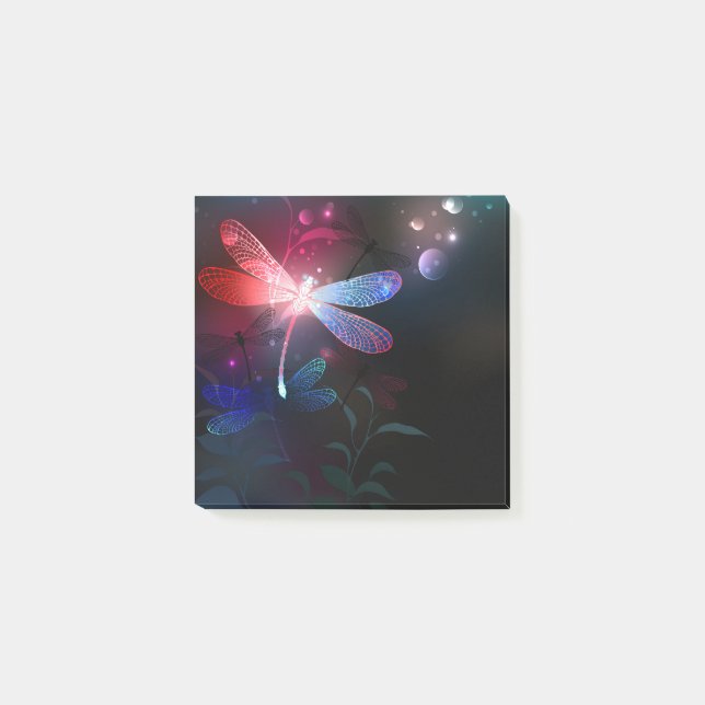 Post-it® libellule rouge brillante (Devant)