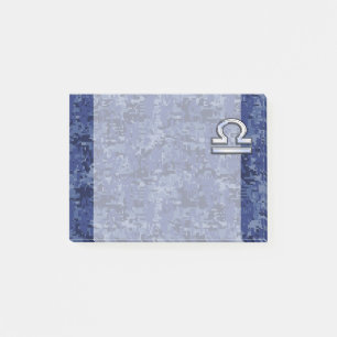 Post-it® Libra Zodiac Connexion Camouflage numérique bleu