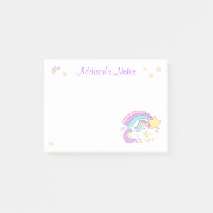 Post-it® Licorne Arc-en-Ciel Magique Personnalisée Mignonne