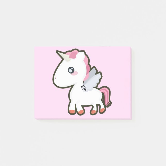 Post-it® Licorne de Kawaii (Devant)