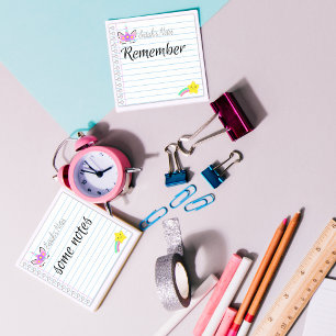 Post-it® Licorne kawaii et étoile filante arc-en-ciel 7,62 