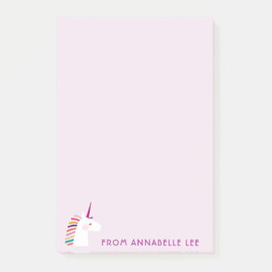 Post-it® Licorne rose