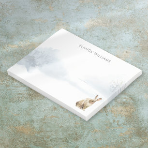 Post-it® Lièvre des neiges de campagne de bois hivernal
