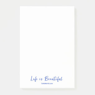 Post-it® Life is Beautiful Blue Blog Brand Website