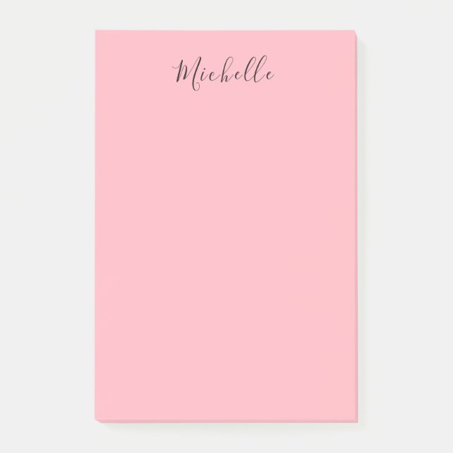 Post-it® Light Pink Professional Unique Classic Handwriting (Devant)