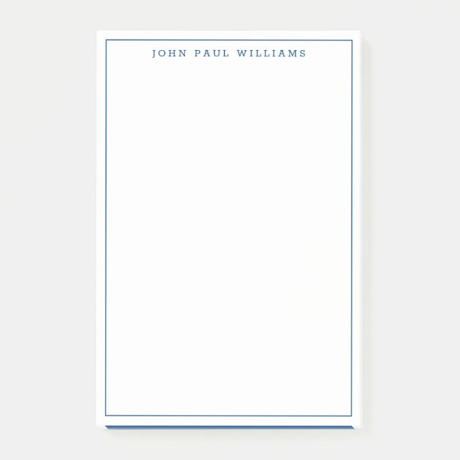 Post-it® Ligne de bordure mince professionnelle bleu marine (Devant)