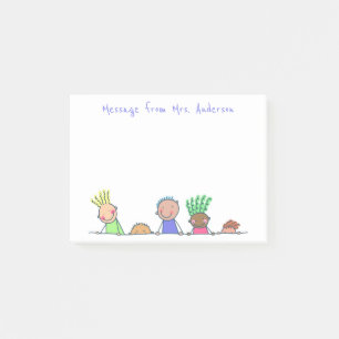 Post-it® Ligne d'enfants personnalisez les notes post-it