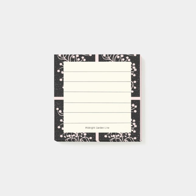 Post-it® Ligne Jardin de Minuit Rose Tendre (Devant)