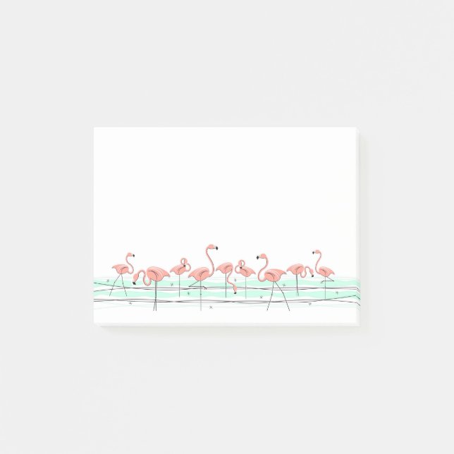 Post-it® Ligne Océan Flamant rose (Devant)
